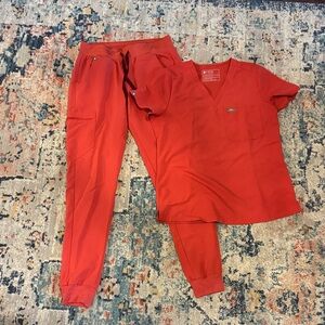 Coral Women's Scrub Set